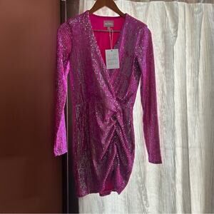 Show Me Your MuMu Fuchsia Sequin Mini Dress. Pic Shows S but dress is M